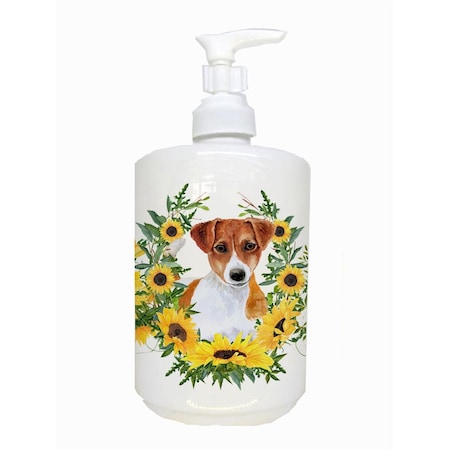 Carolines Treasures Jack Russell Terrier Ceramic Soap Dispenser CK2881SOAP